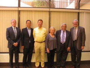 The NeuroCommunity Foundation Board of Directors. From left to right: Mitchell Karasov, Professor Stephan Chung, John Amber, Jody Sherman, David Ehrlich, Dr. Ronald Ziman
